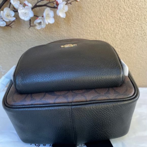 NWT Coach Mini Court Backpack In Signature Canvas c8604 - Picture 6 of 9